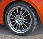 Chrome wheel 7,5x17" with Hankook tire 225/35R17